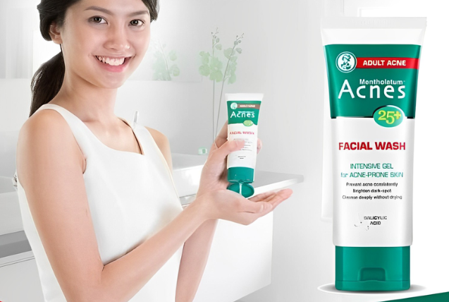 Sữa rửa mặt Acnes giúp kiểm soát mụn hiệu quả