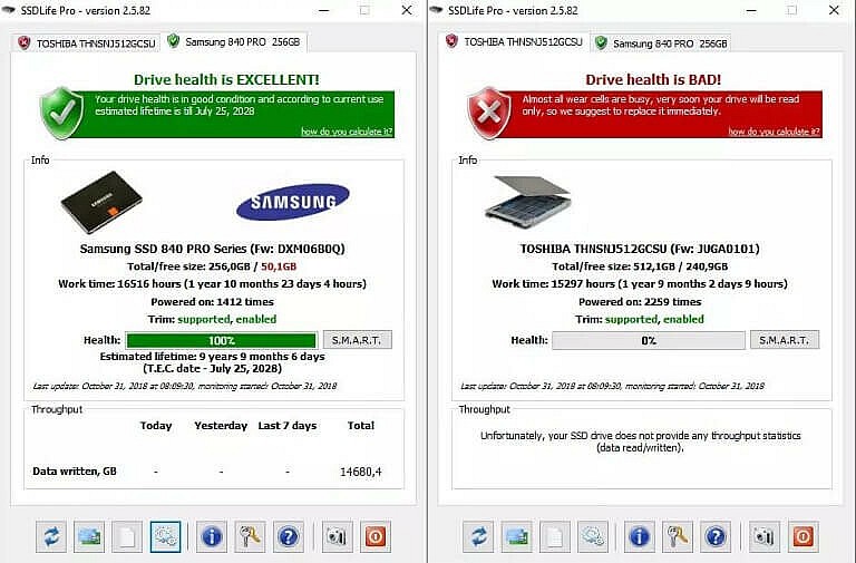 Mách bạn các phần mềm giúp kiểm tra tuổi thọ SSD