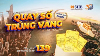 Cơ hội trúng vàng SJC 999.9 dành cho khách hàng doanh nghiệp giao dịch tại SHB