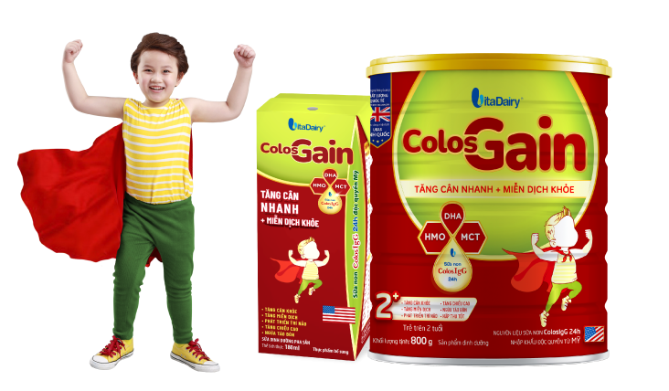 Sữa Colos Gain “giải nỗi lo” trẻ suy dinh dưỡng và miễn dịch kém