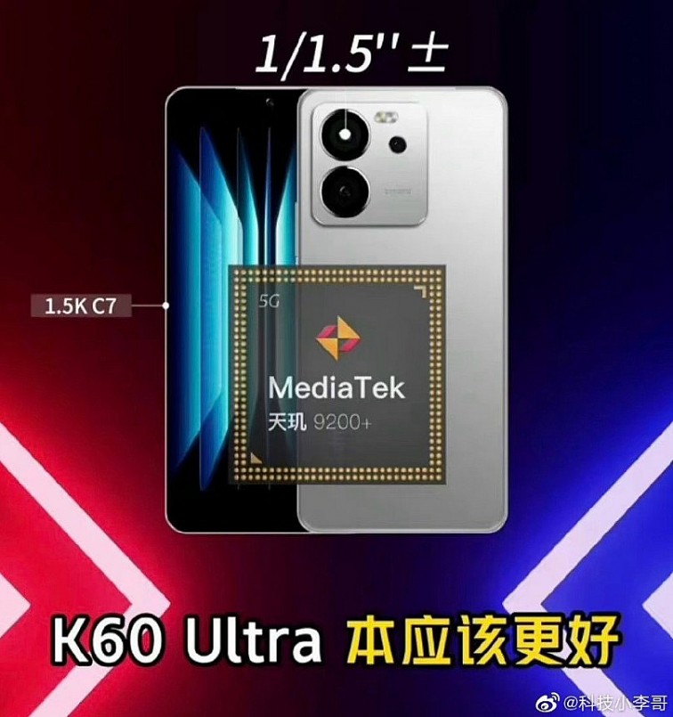 Rò rỉ thông tin điện thoại Redmi K60 Ultra