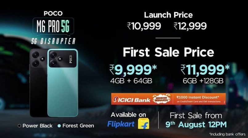 Mở bán Poco M6 Pro 5G tại thị trường Ấn Độ