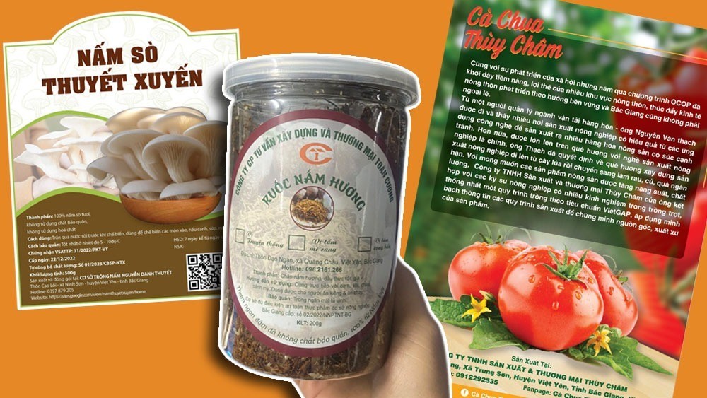 Huyện Việt Yên (Bắc Giang): 5 sản phẩm nông sản được công nhận OCOP 3 sao