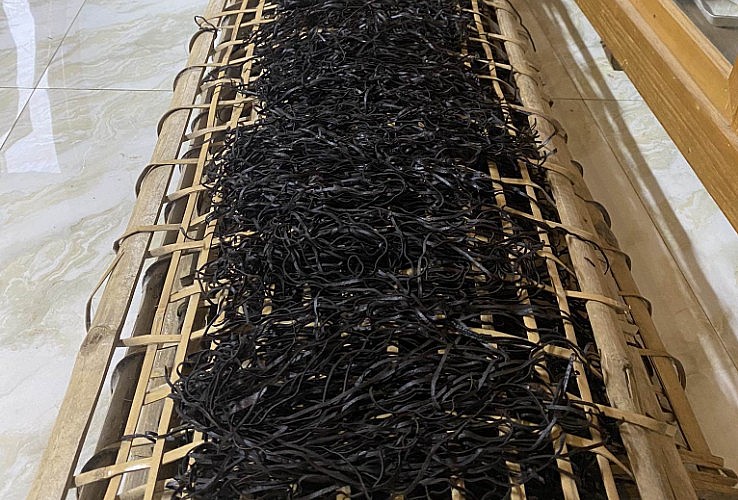 Miến đen sì giá lên đến 250.000 đồng/kg. Ảnh: Nguyễn Thơm