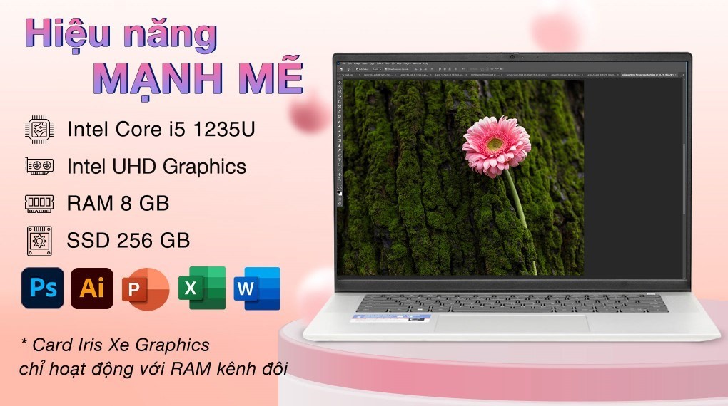 Laptop Dell Inspiron 16 i5: Laptop văn phòng với hiệu năng mạnh mẽ, thiết kế ấn tượng