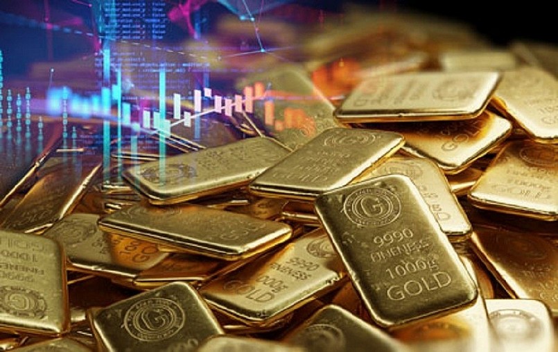 vàng thế giới có giá khoảng 55,085 triệu đồng/lượng 