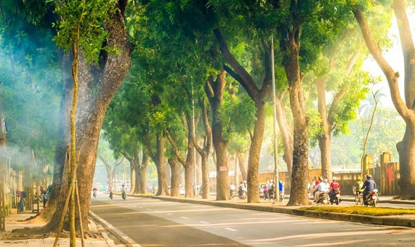 Những con phố lãng mạng nhất Hà Nội khi vào thu