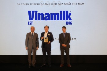 Sau Top 50 công ty niêm yết tốt nhất, Vinamilk được vinh danh trong Top 50 công ty kinh doanh hiệu quả nhất