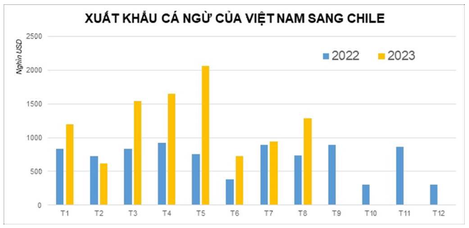 Xuất khẩu cá ngừ sang Chile tiếp tục tăng mạnh