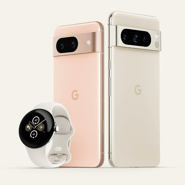 Cấu hình, màu sắc và giá bán bộ đôi điện thoại mới Pixel 8 series của Google