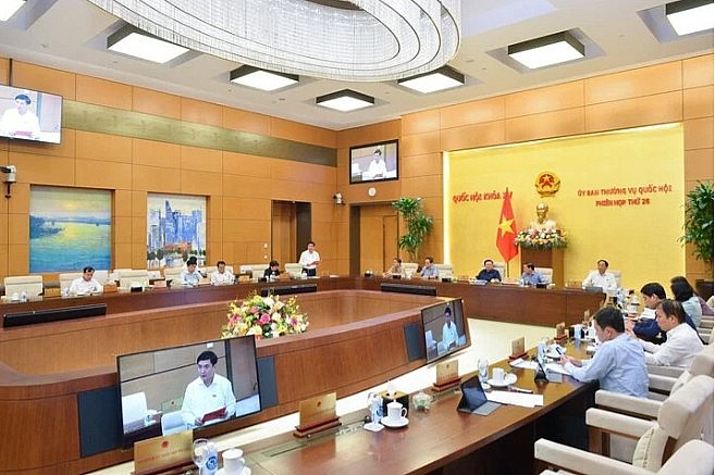Quang cảnh phiên họp thứ 26 của Ủy ban Thường vụ Quốc hội