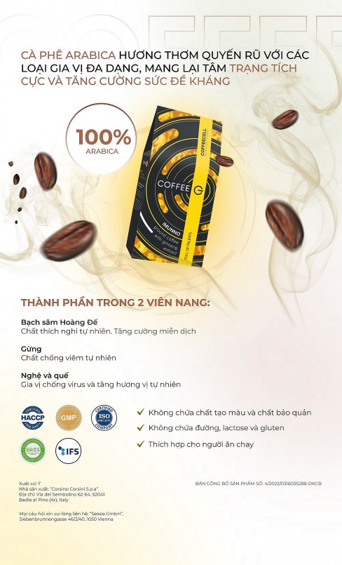 Cà phê và gia vị: nâng cao sức đề kháng cùng với COFFEE G | IMMUNO