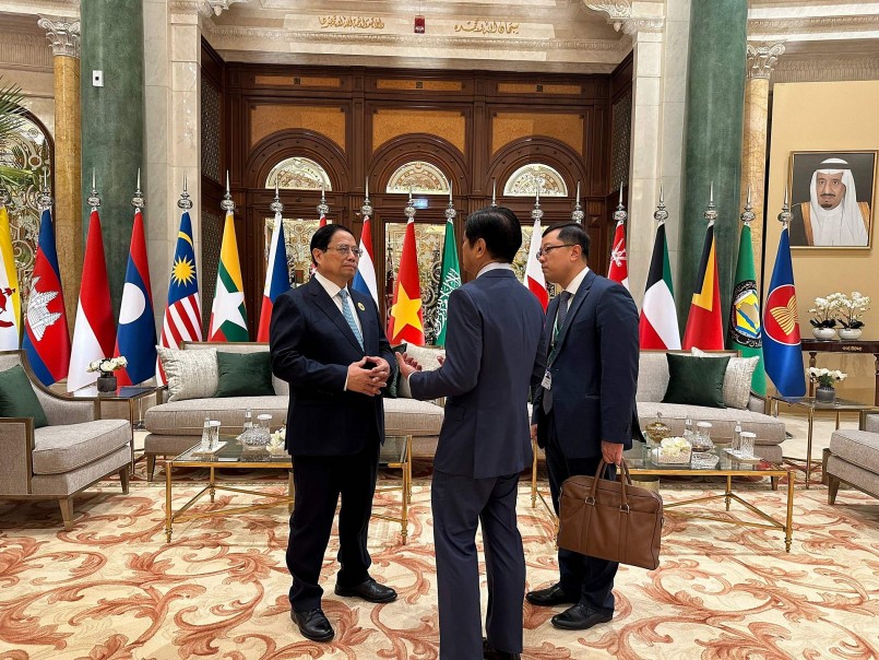 Thủ tướng Phạm Minh Chính gặp Tổng thống Philippines Ferdinand Romualdez Marcos Jr - Ảnh: VGP
