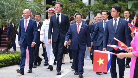 Thủ tướng Phạm Minh Chính chủ trì lễ đón Thủ tướng Hà Lan Mark Rutte