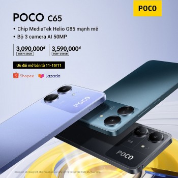 Điện thoại POCO C65 chính thức ra mắt toàn cầu