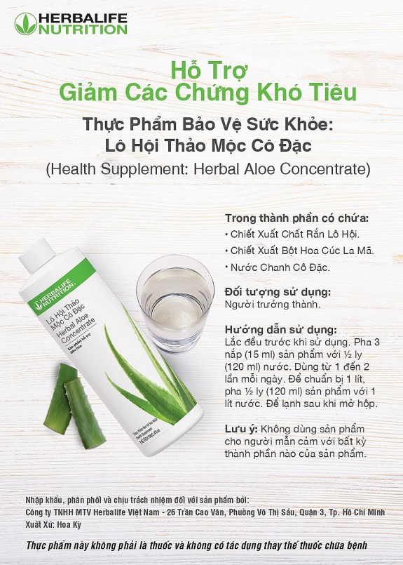 Herbalife Việt Nam: Nghiên cứu phát triển chiết xuất lô hội không màu và xác định các lợi ích dành cho đường ruột