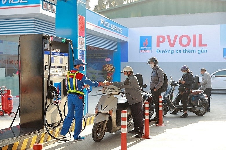 Một điểm bán xăng của PVOIL.