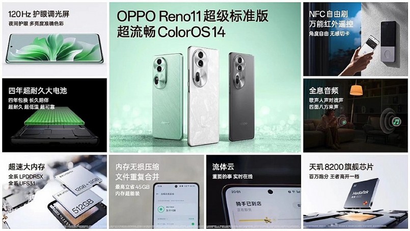 OPPO Reno11 chính thức ra mắt tại thị trường Trung Quốc