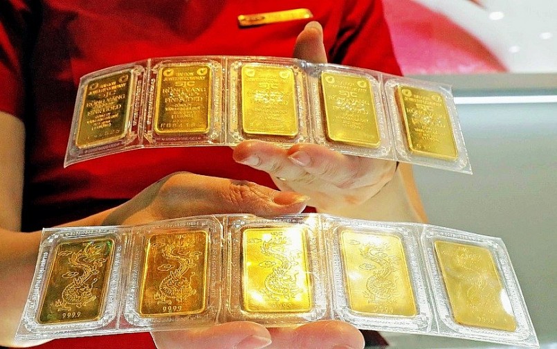 Vàng trong nước giao dịch mức trên 74 triệu đồng/lượng