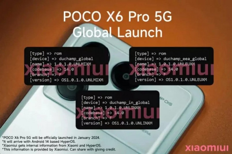 Xiaomi sắp ra mắt điện thoại POCO X6 Pro trên toàn cầu