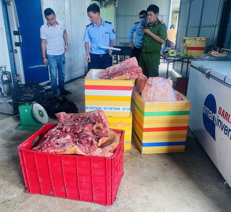Bình Định: Ngăn chặn kịp thời 217kg thịt heo tuồn ra thị trường