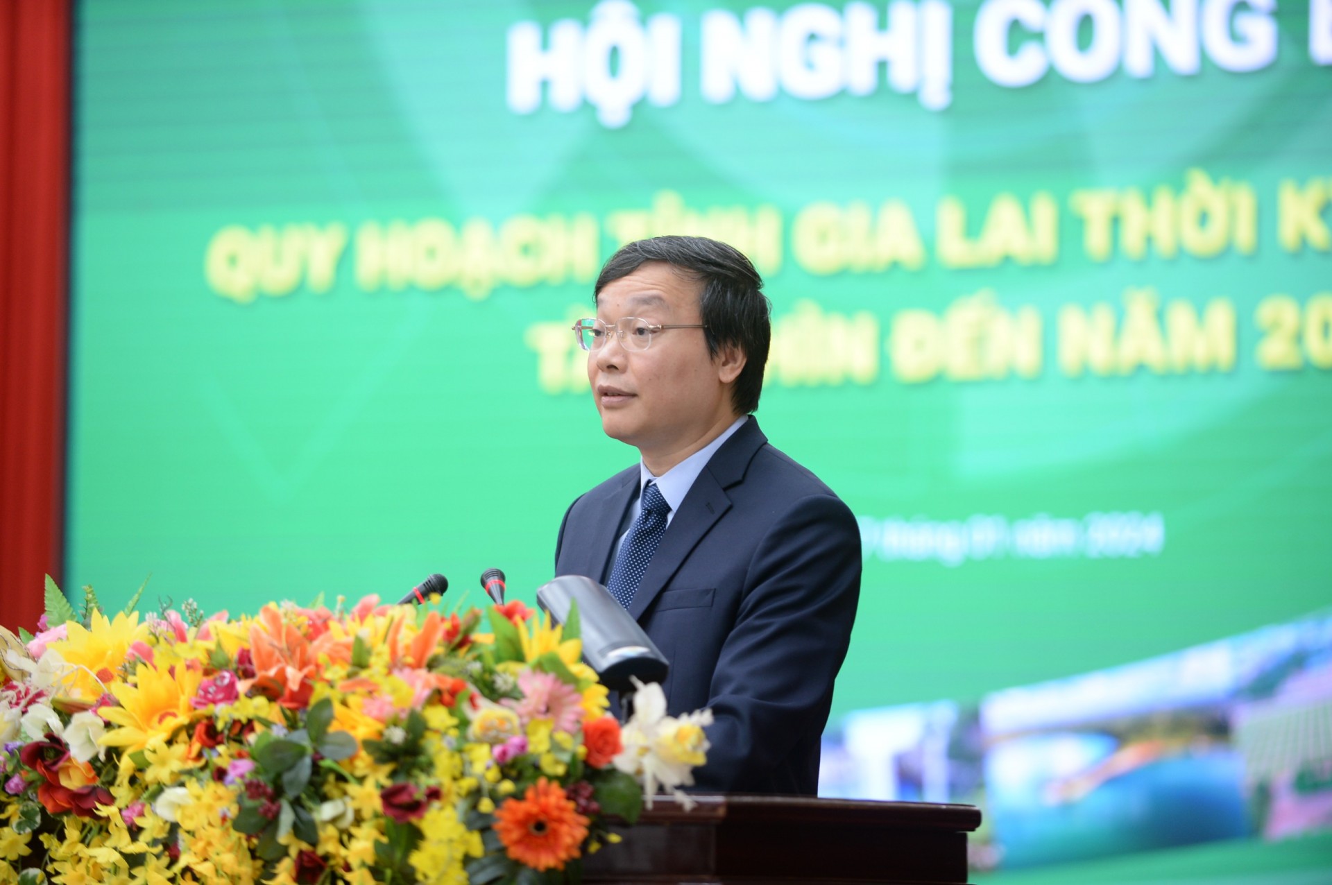 Ông Trương Hải Long - Chủ tịch tỉnh Gia Lai phát biểu tại hội nghị.