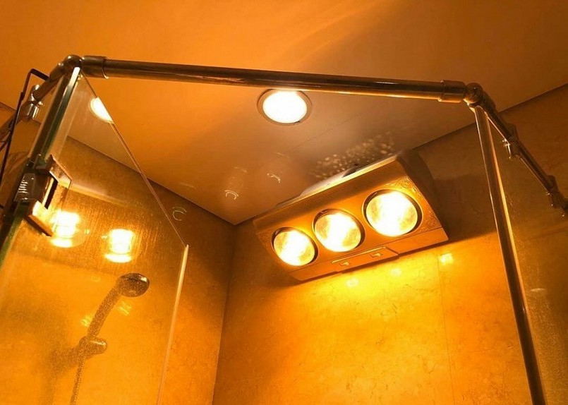 Lưu ý vàng khi sử dụng đèn sưởi nhà tắm