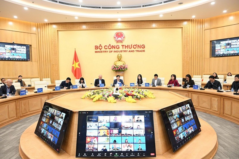 Hội nghị giao ban xúc tiến thương mại với các cơ quan Thương vụ Việt Nam ở nước ngoài tháng 1/2024.