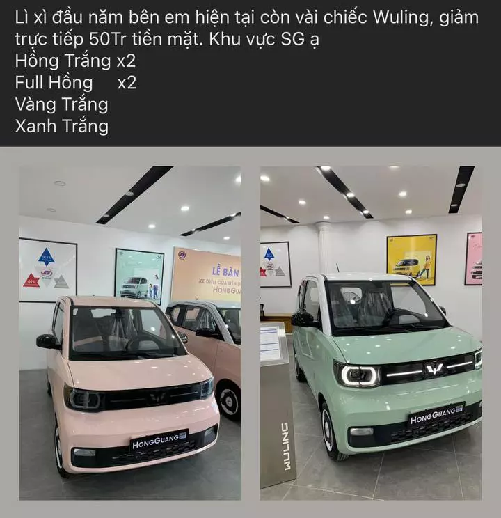 Wuling Hongguang Mini EV giá giảm sâu, chỉ từ 205 triệu đồng