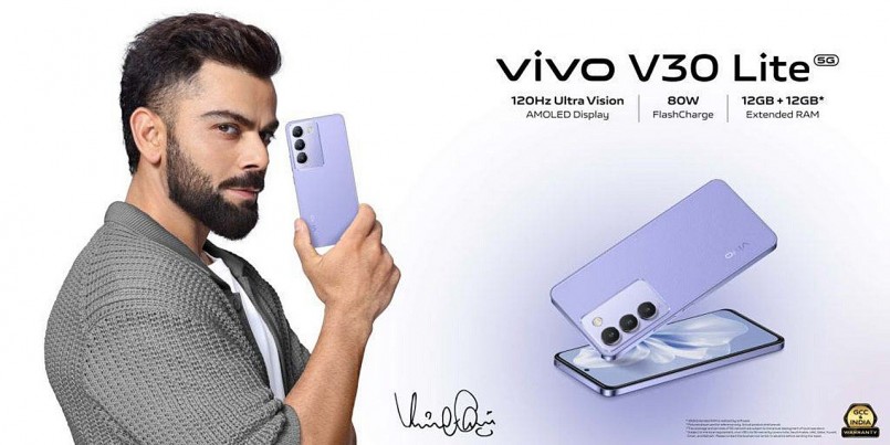 Vivo V30 Lite - Smartphone tầm trung ra mắt thị trường quốc tế