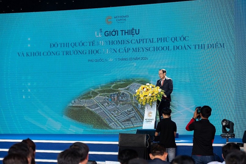 Ông Nguyễn Minh Ngọc - Phó Chủ tịch HĐQT Tập đoàn Tân Á Đại Thành chia sẻ tại sự kiện