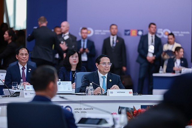 Thủ tướng Phạm Minh Chính và đoàn đại biểu Việt Nam tham dự Hội nghị - Ảnh: VGP