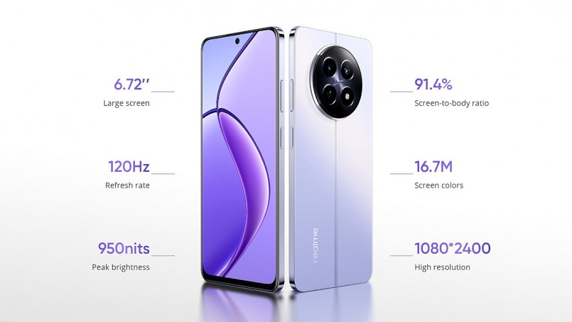 Realme 12 5G ra mắt tại thị trường Ấn Độ với camera 108MP.