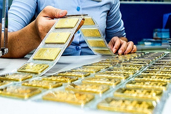 Giá vàng SJC khi giá vàng lên gần 82 triệu đồng/lượng