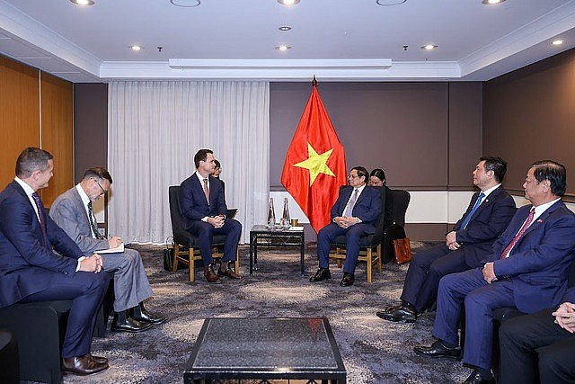 Thủ tướng mong muốn Tập đoàn SunRice hỗ trợ kết nối các đối tác phía Việt Nam với các đối tác Australia để tăng cường hợp tác trong lĩnh vực nông nghiệp giữa hai nước trong thời gian tới - Ảnh: VGP