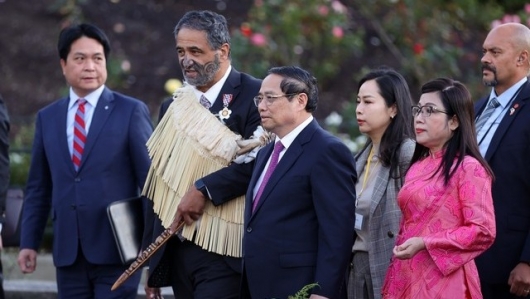 Lễ đón Thủ tướng Phạm Minh Chính thăm chính thức New Zealand theo nghi thức cao nhất
