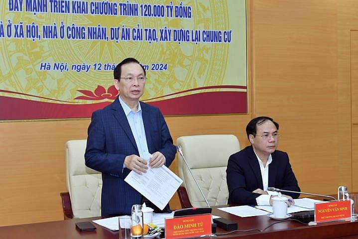 Phó Thống đốc Thường trực NHNN Đào Minh Tú phát biểu kết luận Hội nghị.