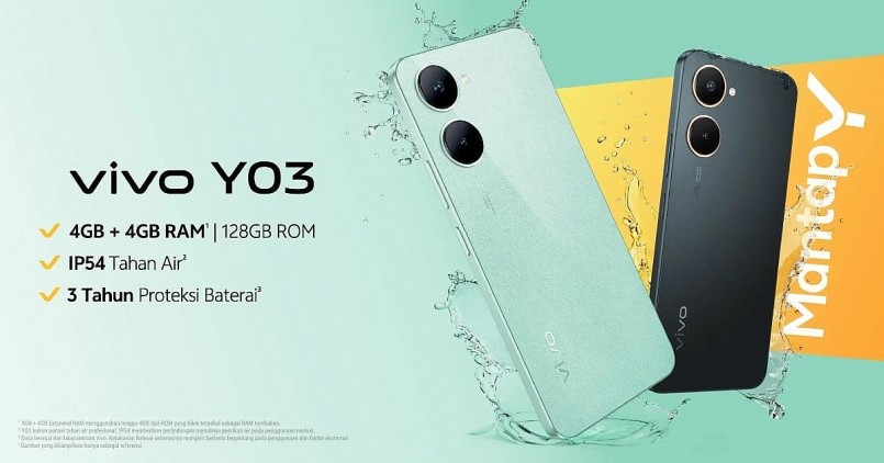 Smartphone Vivo Y03 chính thức ra mắt với giá siêu rẻ