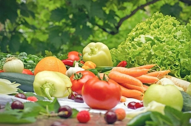Một số sản phẩm nông nghiệp hữu cơ.