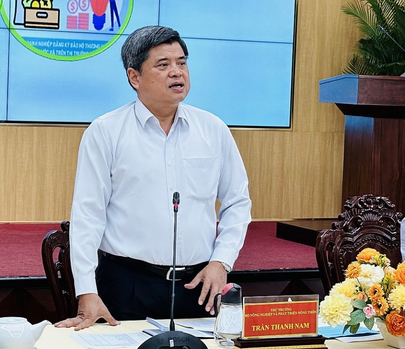Thứ trưởng Bộ Nông nghiệp và Phát triển nông thôn Trần Thanh Nam phát biểu tại hội thảo.
