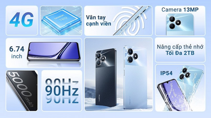 Realme C60 là chiếc điện thoại mới nhất được Realme ra mắt âm thầm tại thị trường Việt Nam