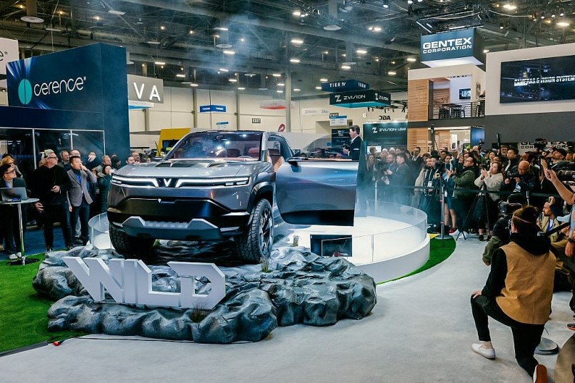 Ảnh 3: Mẫu xe ý tưởng VF Wild được trưng bày lần đầu tiên trên thế giới ở Triển lãm Điện tử Tiêu dùng (CES) 2024, Mỹ.