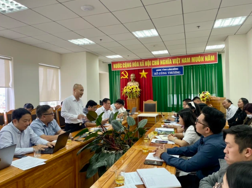 Đoàn công tác Sở Công thương TPHCM làm việc cùng Sở Công thương và doanh nghiệp rau củ Lâm Đồng chiều 22-3