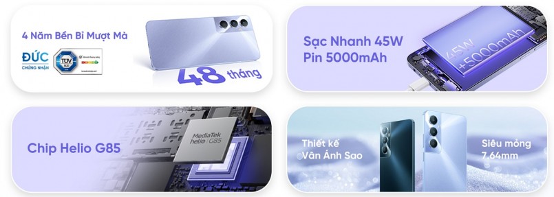 Realme C65 là smartphone giá rẻ, cấu hình ấn tượng, sắp ra mắt tại Việt Nam