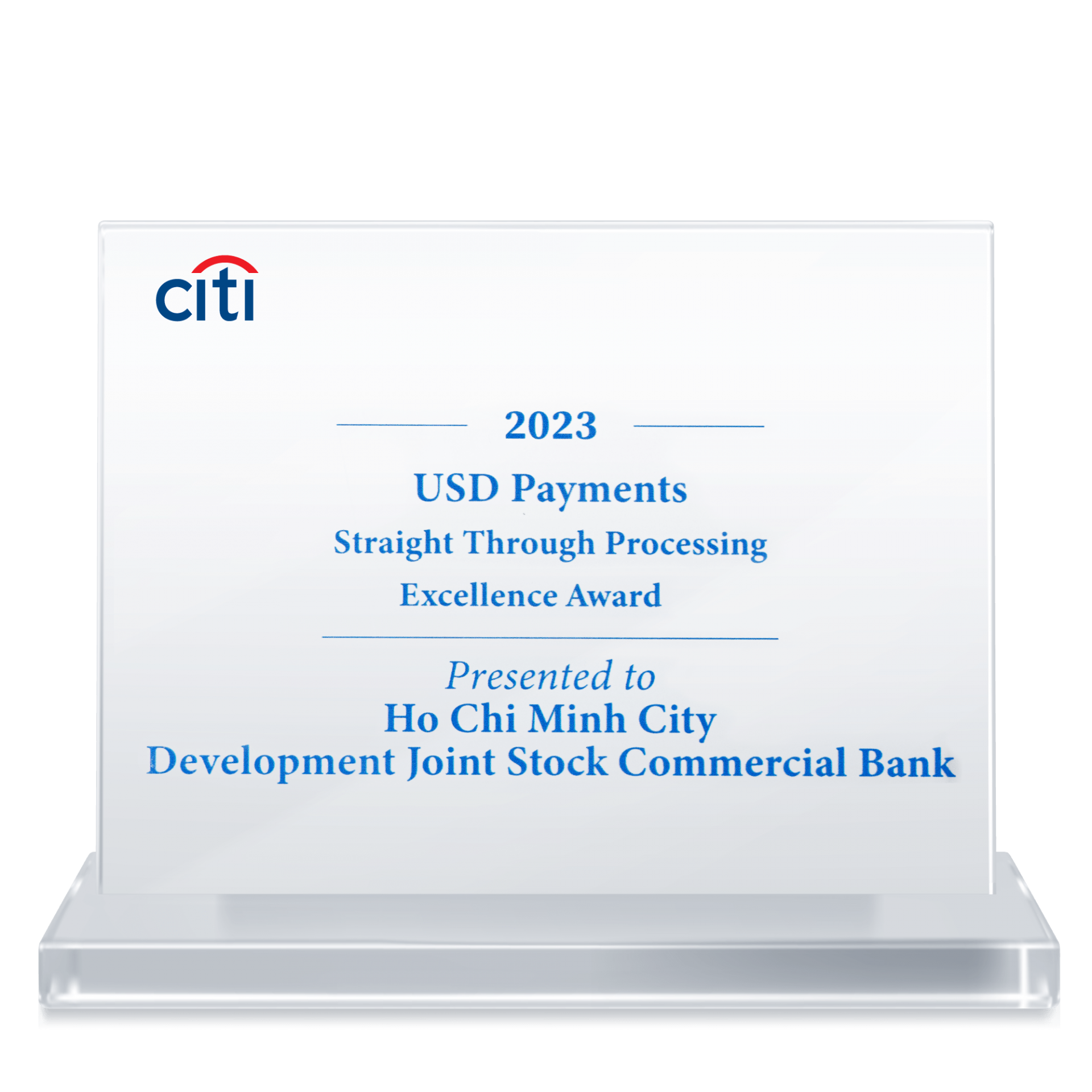 Liên tục nâng cao chất lượng thanh toán quốc tế, HDBank nhận “Giải thưởng chất lượng thanh toán quốc tế xuất sắc năm 2023” từ Citibank