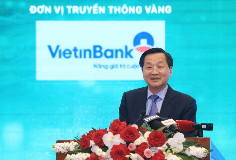 Phó Thủ tướng Lê Minh Khái phát biểu tại diễn đàn - Ảnh: VGP