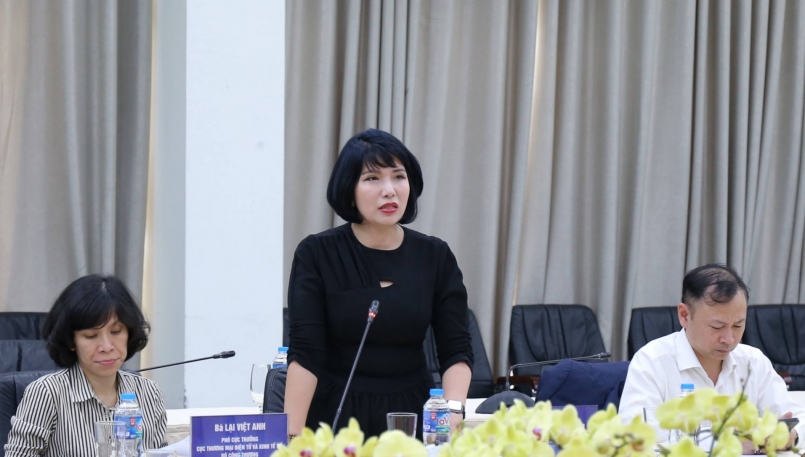 Bà Nguyễn Thị Mai Linh - Trưởng phòng Thuận lợi hoá thương mại, Cục Xuất nhập khẩu (Bộ Công Thương) chia sẻ về hoạt động thương mại biên giới của Việt Nam với các nước