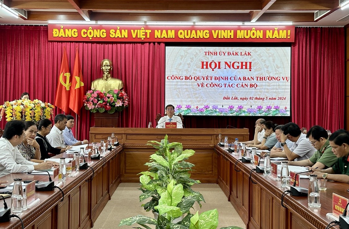 hội nghị về công tác cán bộ tỉnh Đắk Lắk