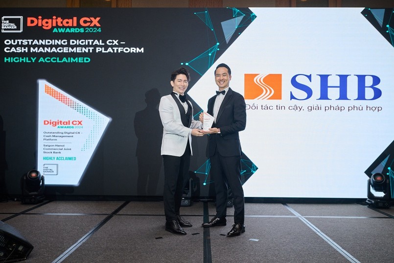 Sản phẩm “Dịch vụ thu hộ qua tài khoản định danh SLINK” được vinh danh tại hạng mục giải thưởng Outstanding Digital CX – Cash Management Platform (Trải nghiệm trên nền tảng số nổi bật nhất – hạng mục Nền tảng quản lý dòng tiền)