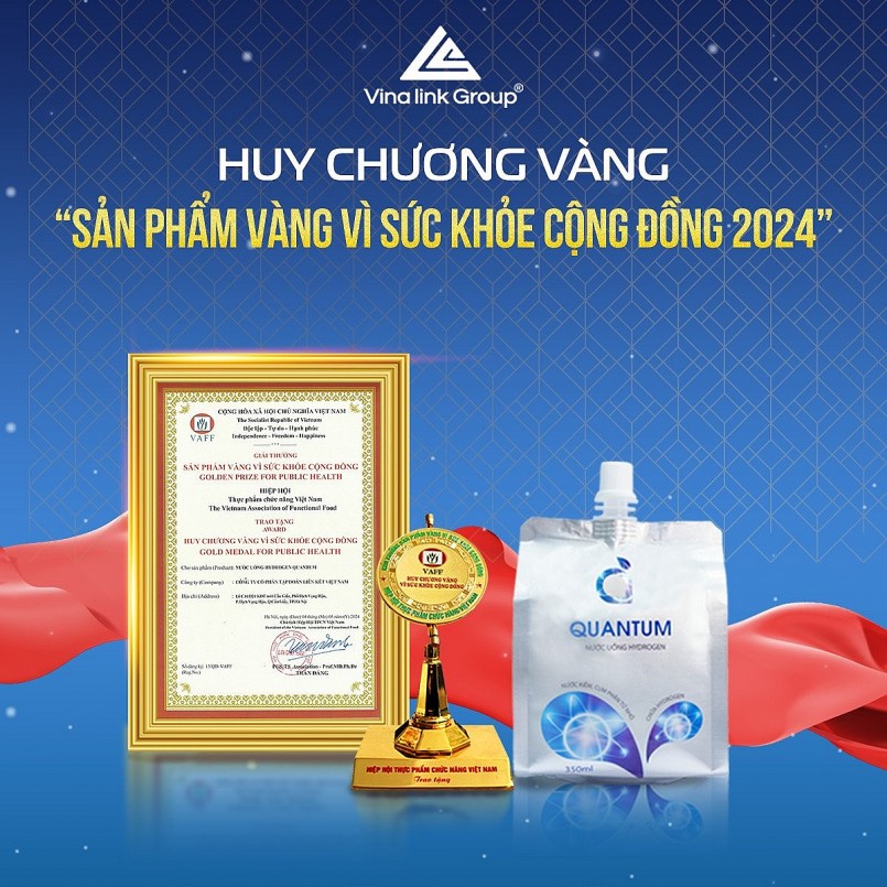 7 sản phẩm của Vinalink Group đạt giải "Sản phẩm vàng vì sức khỏe cộng đồng năm 2024"